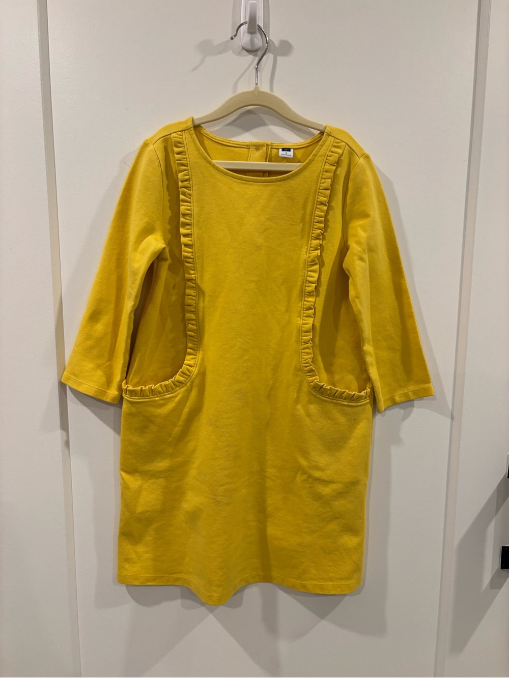 Janie & Jack Yellow Girls' Ruffle Pocket Dress